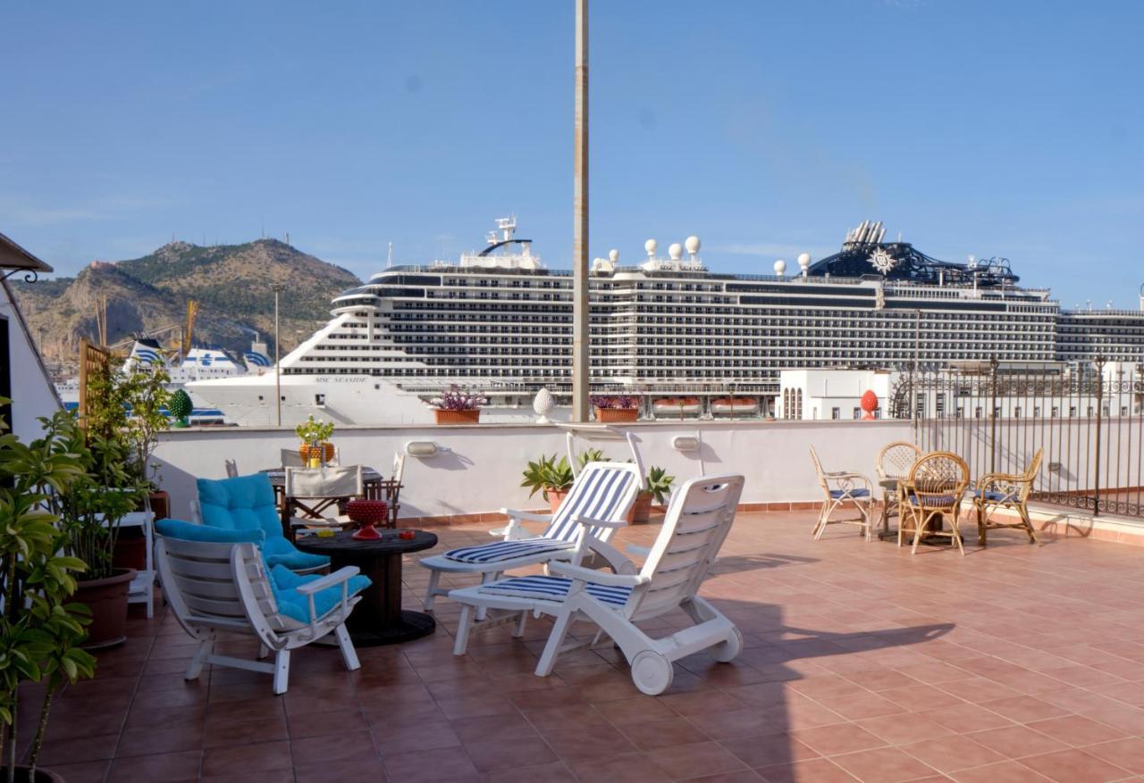 Appartamento Attico con terrazza sul porto Palermo Esterno foto